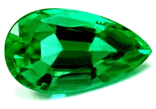 2.16 carat GREEN Pear Smaragdas (1)