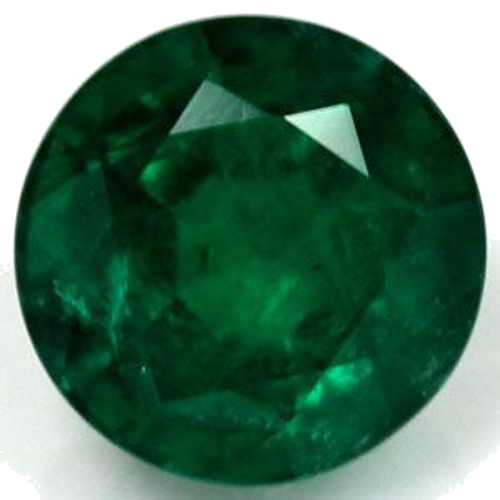 1.13 carat GREEN Round Smaragdas (1)