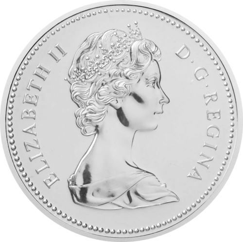 1 doleris 1976 Kanada Elžbieta II sidabrinė moneta (2)