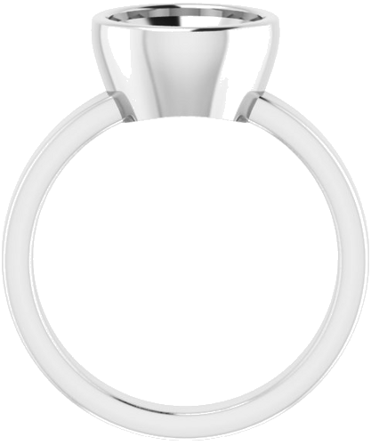 Sužadėtuvių Žiedas „Solitaire“ 585 Baltojo Aukso Round 8.8mm (2)