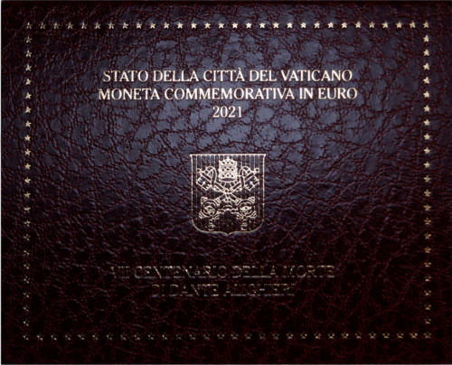2021 Vatikanas Dante Alighieri 2 eurų moneta (3)