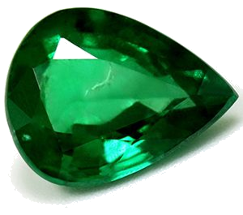 2.46 carat GREEN Pear Smaragdas (1)