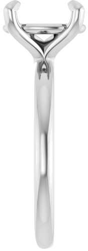 Sužadėtuvių Žiedas „Solitaire“ 417 Baltojo Aukso Oval 10mm x 8mm (4)