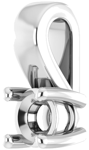 Pakabukas „Solitaire“ 585 Baltojo Aukso Round 3.2mm (2)