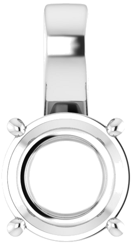 Continuum Sterling Silver 10 mm Round Pendant Mounting (1)