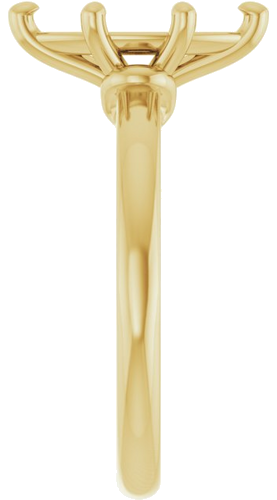 14K Yellow  12x6 mm Marquise Solitaire Engagement Ring Mounting (4)