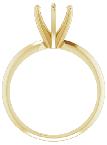 Sužadėtuvių Žiedas „Light Solitaire“ 585 Geltonojo Aukso Round 6.6mm x 7.2mm (2)