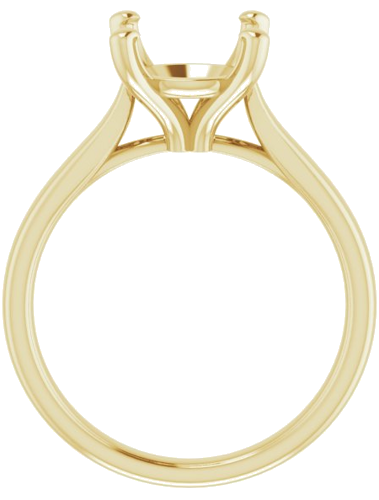 Sužadėtuvių Žiedas „Solitaire“ 585 Geltonojo Aukso Round 9.4mm (2)