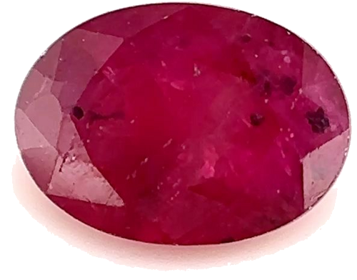 1.24 carat RED Oval Rubinas (1)