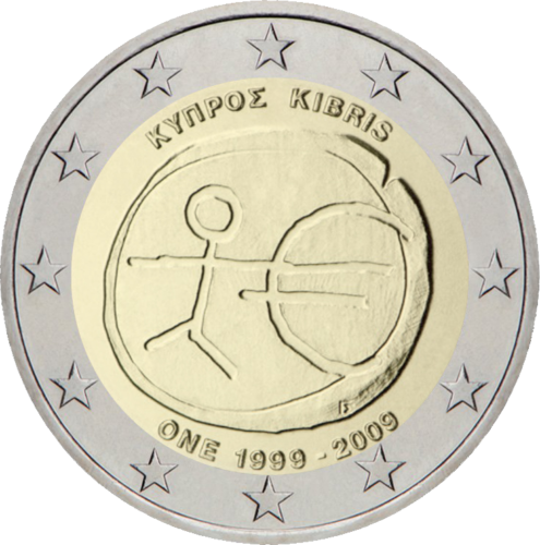 2009 Kipras EMU 2 eurų moneta (1)