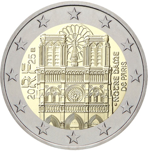 2025 France Notre Dame €2 Coin (1)