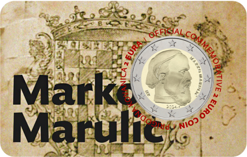 2024 Croatia Marko Marulić 2 Euro Coin in BU Card (2)
