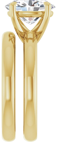 Sužadėtuvių Žiedas „Solitaire“ 585 Geltonojo Aukso Oval 10mm x 8mm (9)