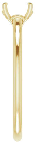 Sužadėtuvių Žiedas „Solitaire“ 585 Geltonojo Aukso Round 6mm (4)