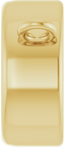 14K Yellow 5.7 mm Round Rose-Cut Bezel-Set Necklace Center (3)