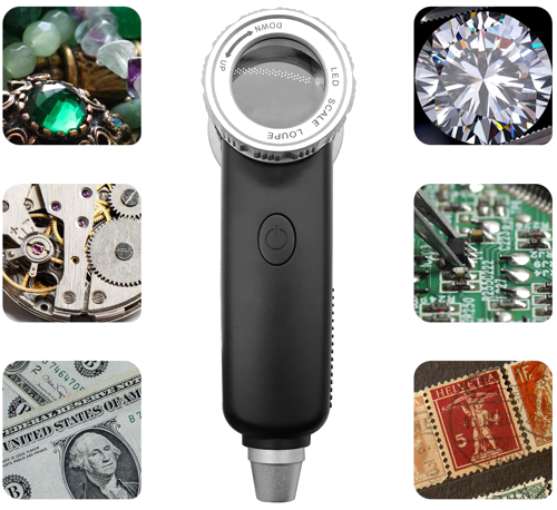 Multifunctional Magnifying Glass for Mineral Analysis 30x (8)
