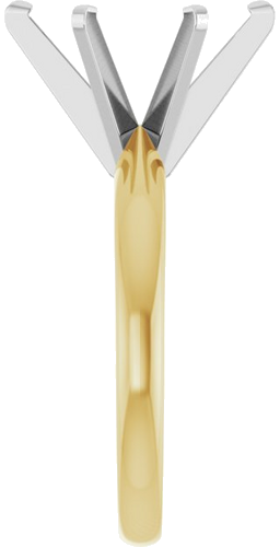 Sužadėtuvių Žiedas „Solitaire“ 585 Baltojo Ir Geltonojo Aukso Oval 12mm x 10mm (4)