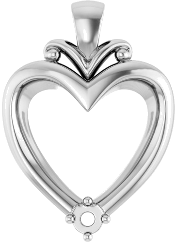 Pakabukas „Family Heart“ 925 Sidabro Round 3mm (1)