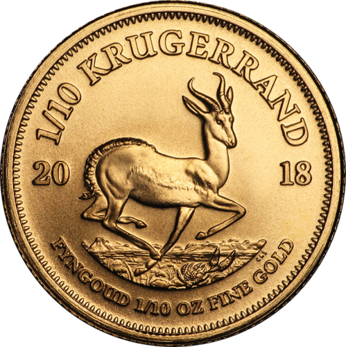1/10 oz Krugerrand Gold coin (Random years) (2)