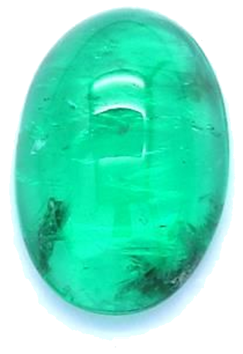 1.75 carat GREEN CABOCHON cut Oval Smaragdas (1)