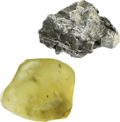 Meteoritas Campo del Cielo - Su Libijos stiklu (1)