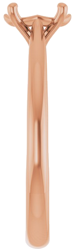 14K Rose 7x5 mm Oval Solitaire Engagement Ring Mounting (4)