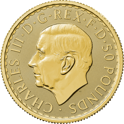 1/2 oz Britannia 2023 Charles III Great Britain Gold Coin (New King) (2)