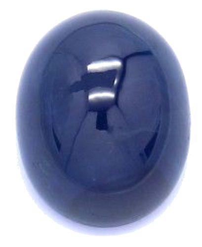 4.44 carat BLUE CABOCHON cut Oval Safyras (1)