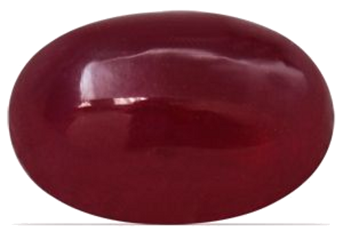 3.08 carat RED CABOCHON cut Oval Rubinas (1)