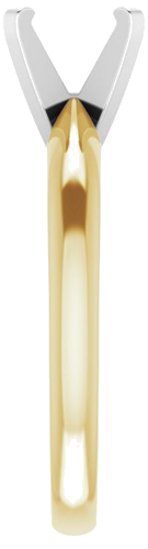 Sužadėtuvių Žiedas „Solitaire“ 585 Baltojo Ir Geltonojo Aukso Round 7mm (4)