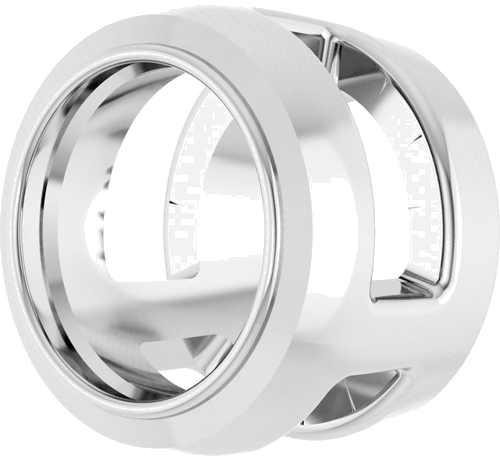 Platinum 4.4 mm Round Slide Pendant Mounting (2)