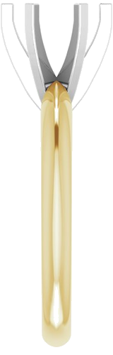 Sužadėtuvių Žiedas „Light Solitaire“ 585 Baltojo Ir Geltonojo Aukso Round 3.2mm x 3.4mm (4)