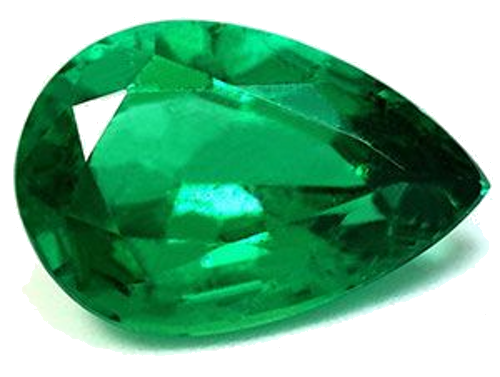 3.36 carat GREEN Pear Smaragdas (1)