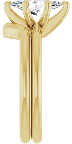 14K Yellow  10x5 mm Marquise Solitaire Engagement Ring Mounting (9)