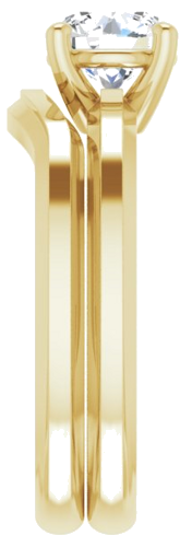 14K Yellow 6.5 mm Round Solitaire Engagement Ring Mounting (9)