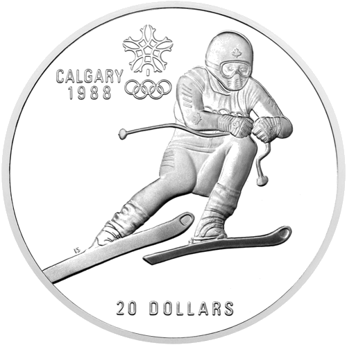 1985 Olympic Games Canada 20 Dollar Silver Coin (1)