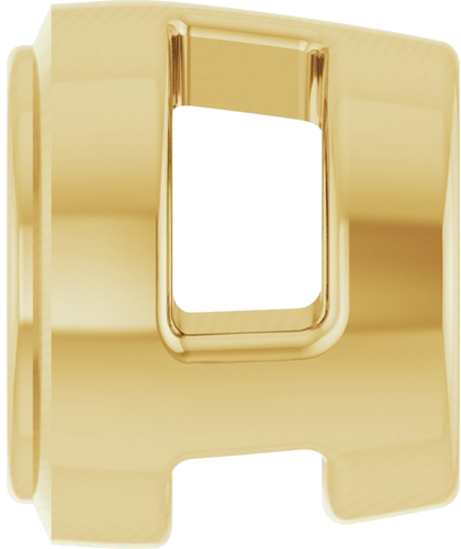 14K Yellow 3 mm Round Slide Pendant Mounting (3)