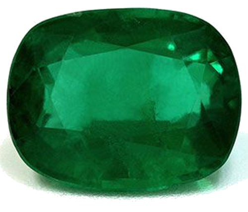 3.2 carat GREEN Cushion Smaragdas (1)