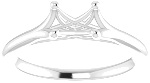 Platinum 5.8 mm Round Solitaire Ring Mounting (3)