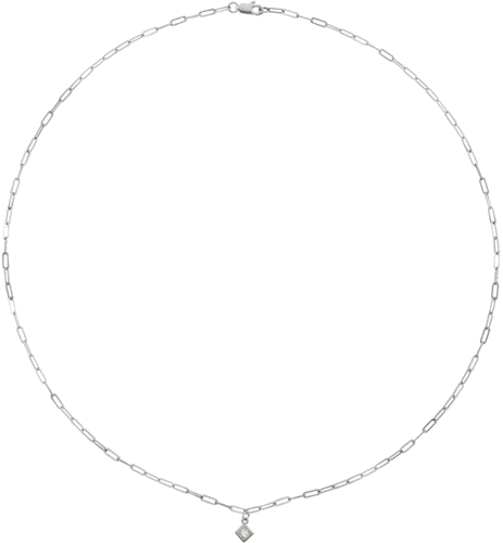 Pakabukas „Micro Bezel-Set“ 585 Baltojo Aukso Square 3mm (3)