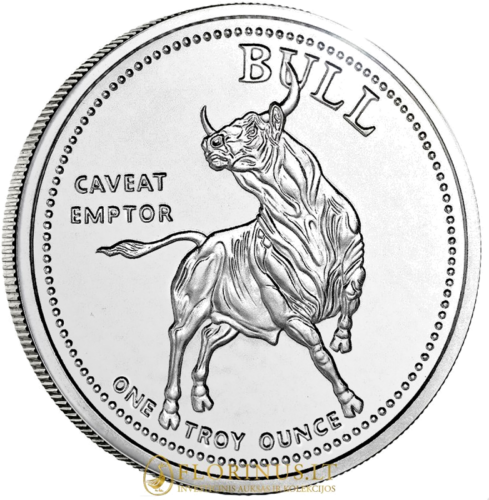 Bull and Bear, USA, 1 oz silver coin (1)
