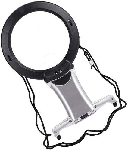 Универсальная лупа с LED подсветкой 2x 6x (3)