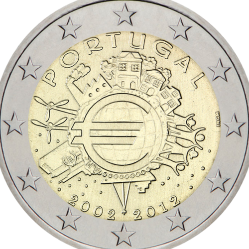 2012 Portugalija TYE 2 eurų moneta (2)