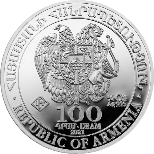 1/4 oz Nojaus Arka 2021 Armėnija sidabrinė moneta (3)