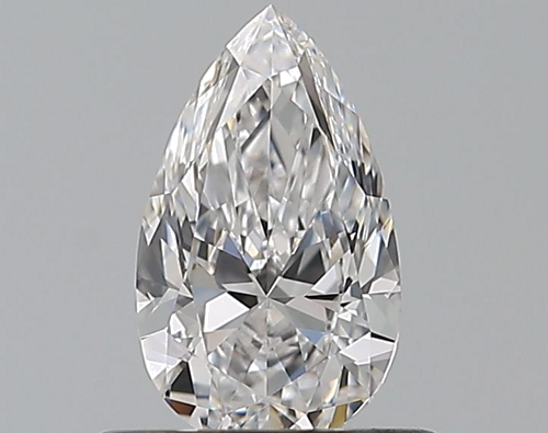 0.51 carat D-VVS2 Natūralus Pear Deimantas (1)