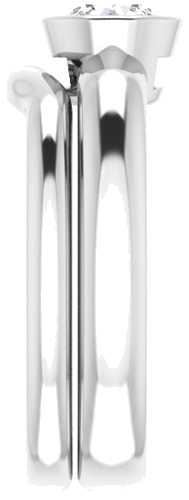 14K White 5.5 mm Round Engagement Ring Mounting (9)