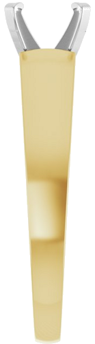 Sužadėtuvių Žiedas „Solitaire“ 585 Baltojo Ir Geltonojo Aukso Round 7mm (4)