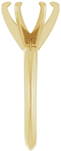 14K Yellow 8.2 mm Round Engagement Ring Mounting (4)