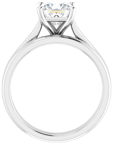 Sužadėtuvių Žiedas „Solitaire“ 950 Platinos Square 6mm (7)