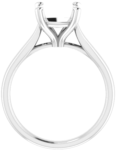 Sužadėtuvių Žiedas „Solitaire“ 585 Baltojo Aukso Cushion 8mm (2)